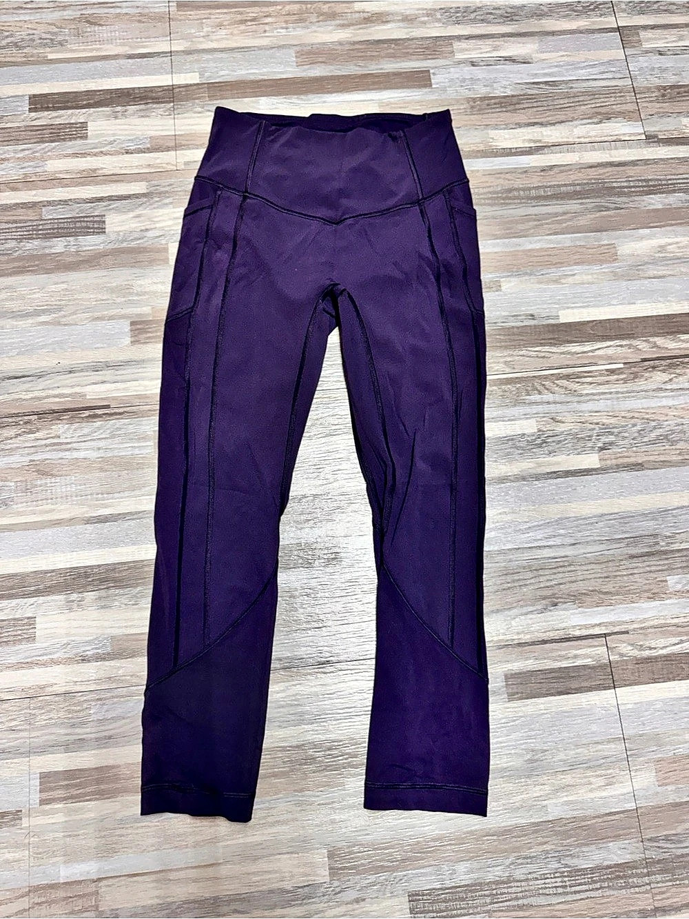 Lululemon Speed Up Crop Purple Leggings Size 6